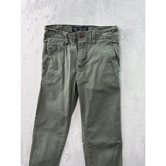 American Eagle CoreFlex Slim Fit Chinos – Olive Green – Size 28x32 - Picture 3 of 6